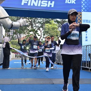 Race photo from KEMLU RUN 2026