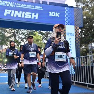 Race photo from KEMLU RUN 2026