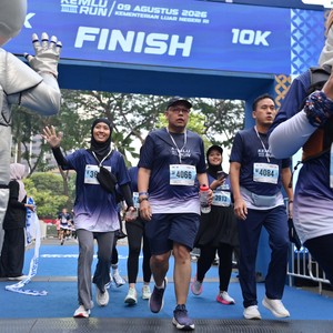 Race photo from KEMLU RUN 2026