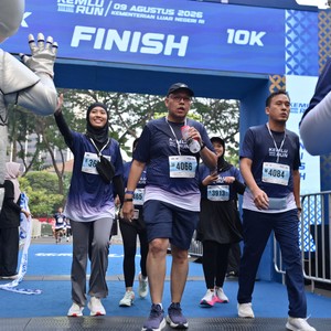 Race photo from KEMLU RUN 2026