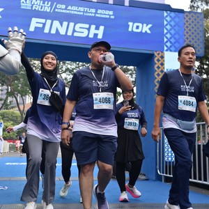 Race photo from KEMLU RUN 2026