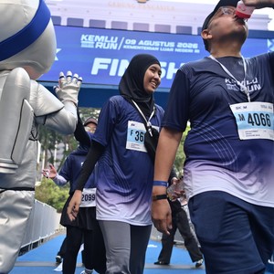 Race photo from KEMLU RUN 2026