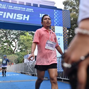 Race photo from KEMLU RUN 2026
