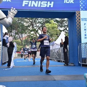 Race photo from KEMLU RUN 2026