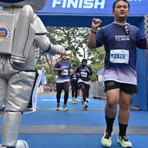 Race photo from KEMLU RUN 2026