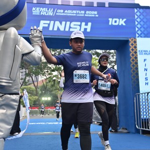 Race photo from KEMLU RUN 2026