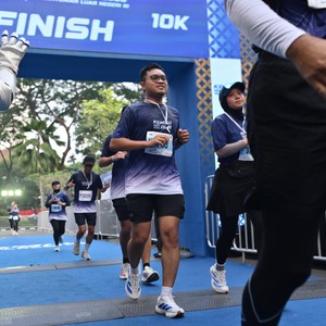 Race photo from KEMLU RUN 2026