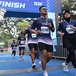 Race photo from KEMLU RUN 2026