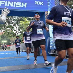 Race photo from KEMLU RUN 2026
