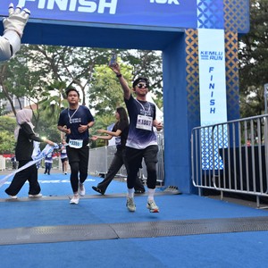 Race photo from KEMLU RUN 2026