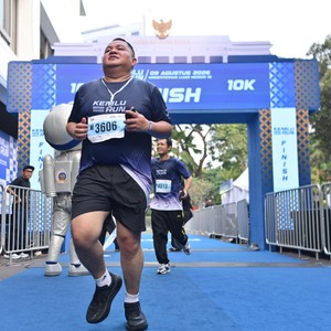 Race photo from KEMLU RUN 2026
