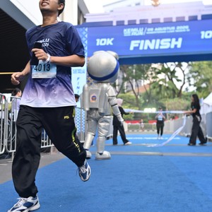 Race photo from KEMLU RUN 2026