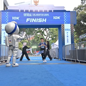 Race photo from KEMLU RUN 2026