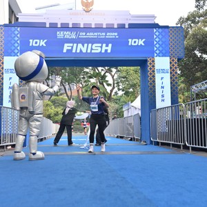Race photo from KEMLU RUN 2026