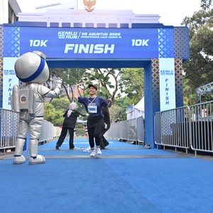 Race photo from KEMLU RUN 2026