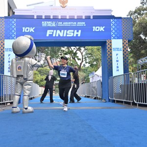 Race photo from KEMLU RUN 2026