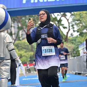 Race photo from KEMLU RUN 2026