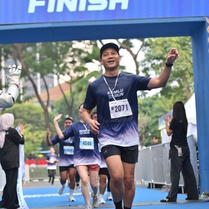 Race photo from KEMLU RUN 2026