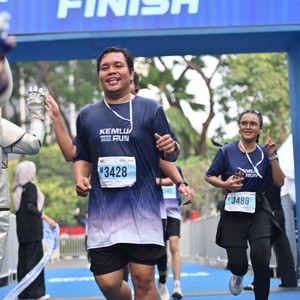 Race photo from KEMLU RUN 2026