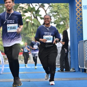 Race photo from KEMLU RUN 2026