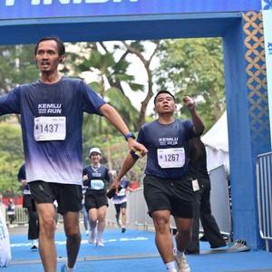 Race photo from KEMLU RUN 2026
