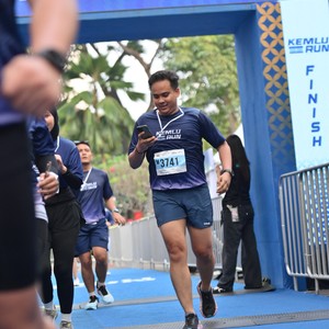 Race photo from KEMLU RUN 2026