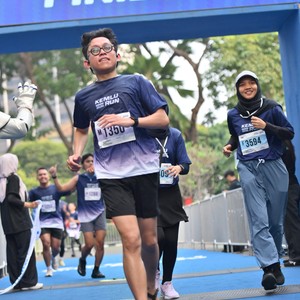 Race photo from KEMLU RUN 2026