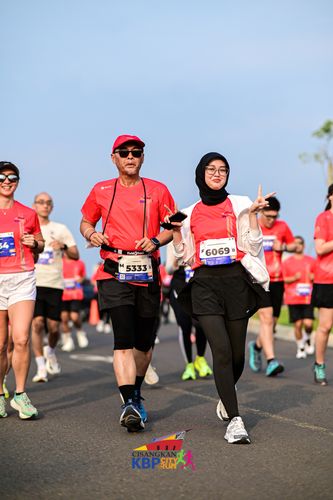 Race photo from CISANGKAN KBP CITY RUN 2025