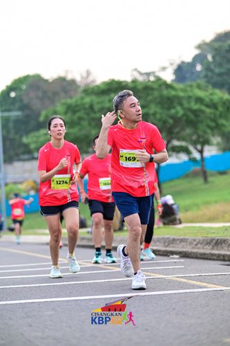 Race photo from CISANGKAN KBP CITY RUN 2025