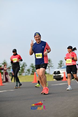 Race photo from CISANGKAN KBP CITY RUN 2025