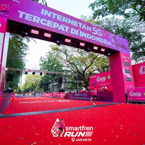 Race photo from SMARTFREN RUN 2026