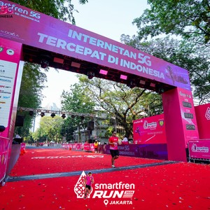 Race photo from SMARTFREN RUN 2026