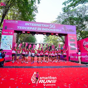 Race photo from SMARTFREN RUN 2026