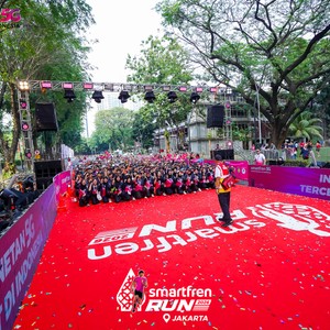 Race photo from SMARTFREN RUN 2026