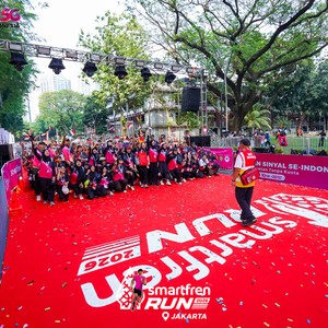 Race photo from SMARTFREN RUN 2026