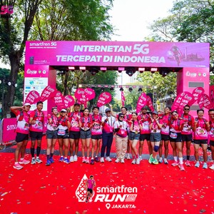Race photo from SMARTFREN RUN 2026