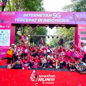 Race photo from SMARTFREN RUN 2026