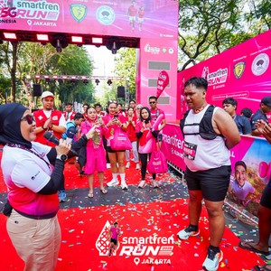 Race photo from SMARTFREN RUN 2026