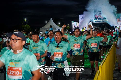 Race photo from Arutmin Borneo Run 2024
