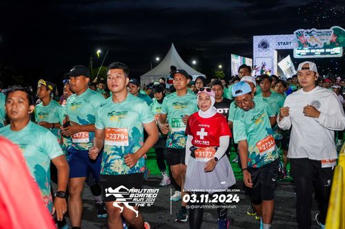 Race photo from Arutmin Borneo Run 2024