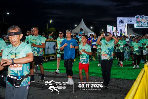 Race photo from Arutmin Borneo Run 2024