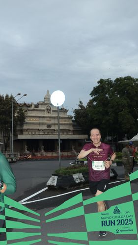 Race photo from Mangkunegaran Run 2025