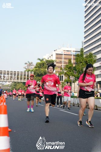 Race photo from Smartfren Run 2025 