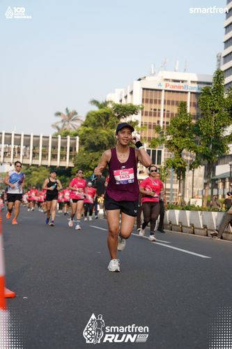 Race photo from Smartfren Run 2025 