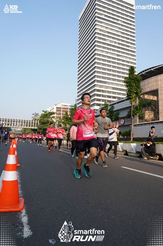 Race photo from Smartfren Run 2025 