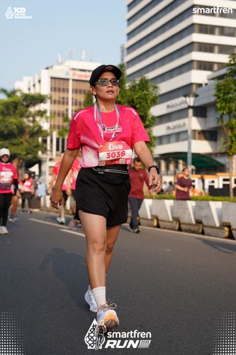 Race photo from Smartfren Run 2025 