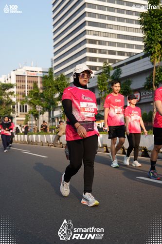 Race photo from Smartfren Run 2025 