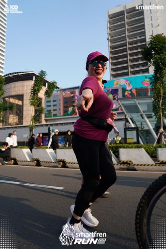 Race photo from Smartfren Run 2025 