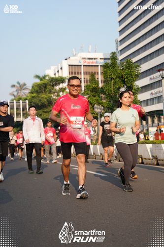 Race photo from Smartfren Run 2025 