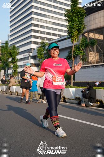 Race photo from Smartfren Run 2025 